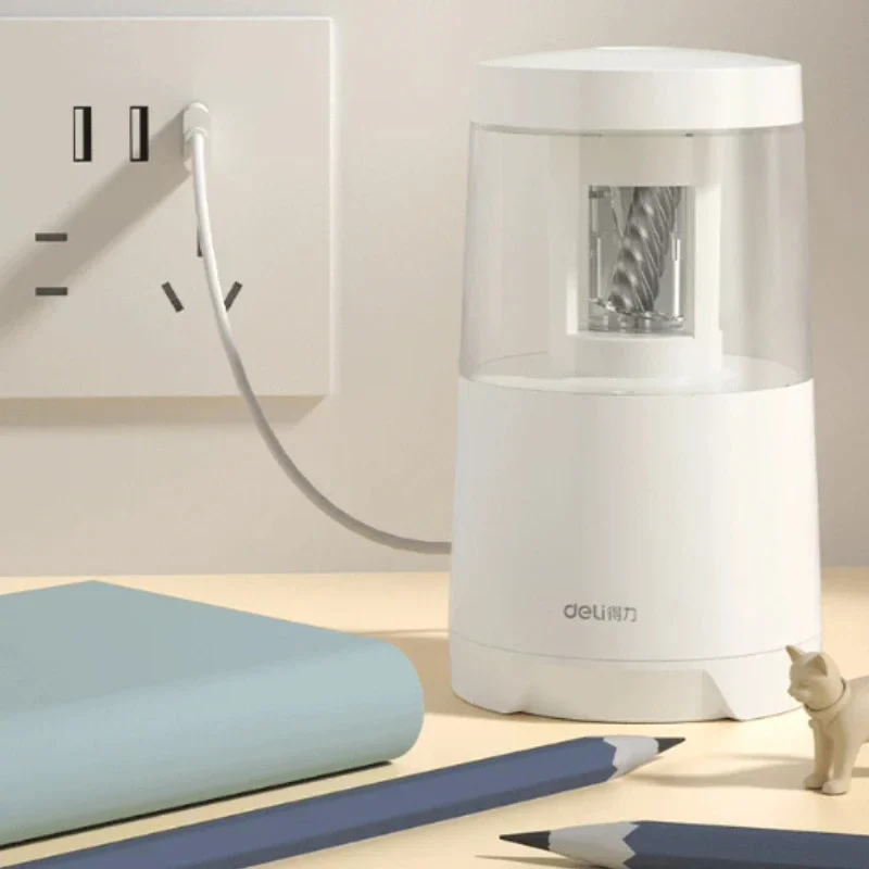 Electric Pencil Sharpener Usb - Deli Elektrischer Bleistiftspitzer, Dual-Power, USB- und