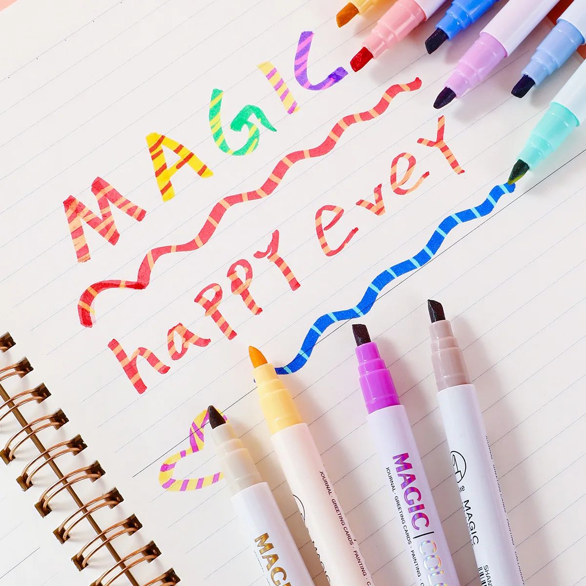 Doppelseitiges Textmarker-Set  – Pastel Highlighter Set Double Ended Bewertung und Preis