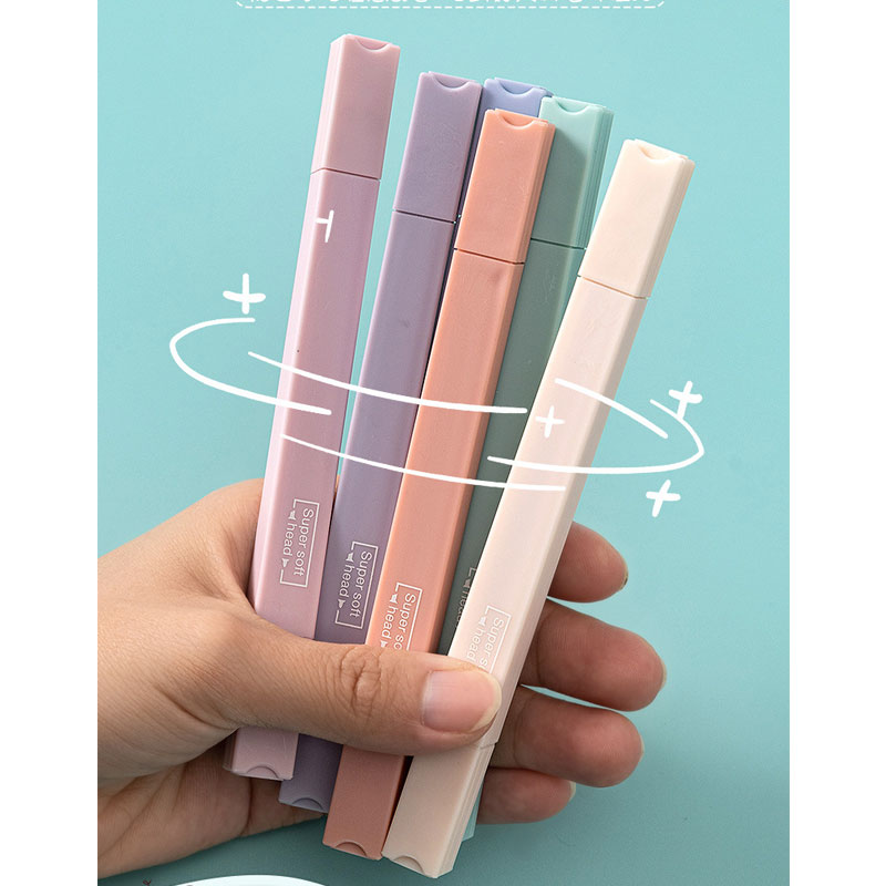6-teiliges doppelseitiges Text – Pastel Highlighter Set Double Ended Bewertung und Preis