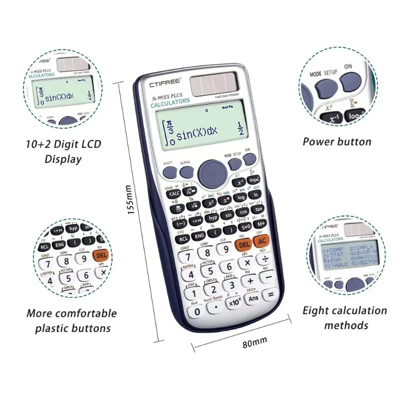 Wissenschaftliche Taschenrechn – Scientific Calculator For Secondary School Bewertung und Preis